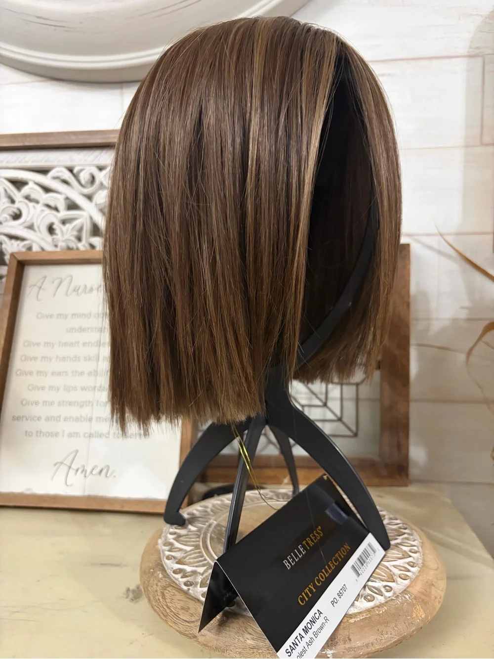 BelleTress Santa Monica Wig in Cool Ash Brown R. Heat friendly, NEW!